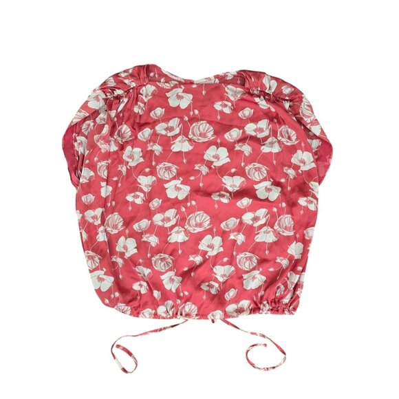 Worthington Womens Floral Pink & White Blouse Size XL - Picture 1 of 7